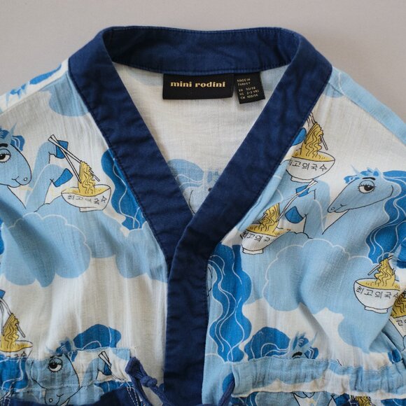 MINI RODINI UNICORN NOODLES WOVEN TUNIC - Picture 4 of 7